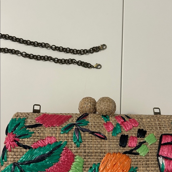 Serpui Candice Embroidered Clutch in Toast - Picture 10 of 10